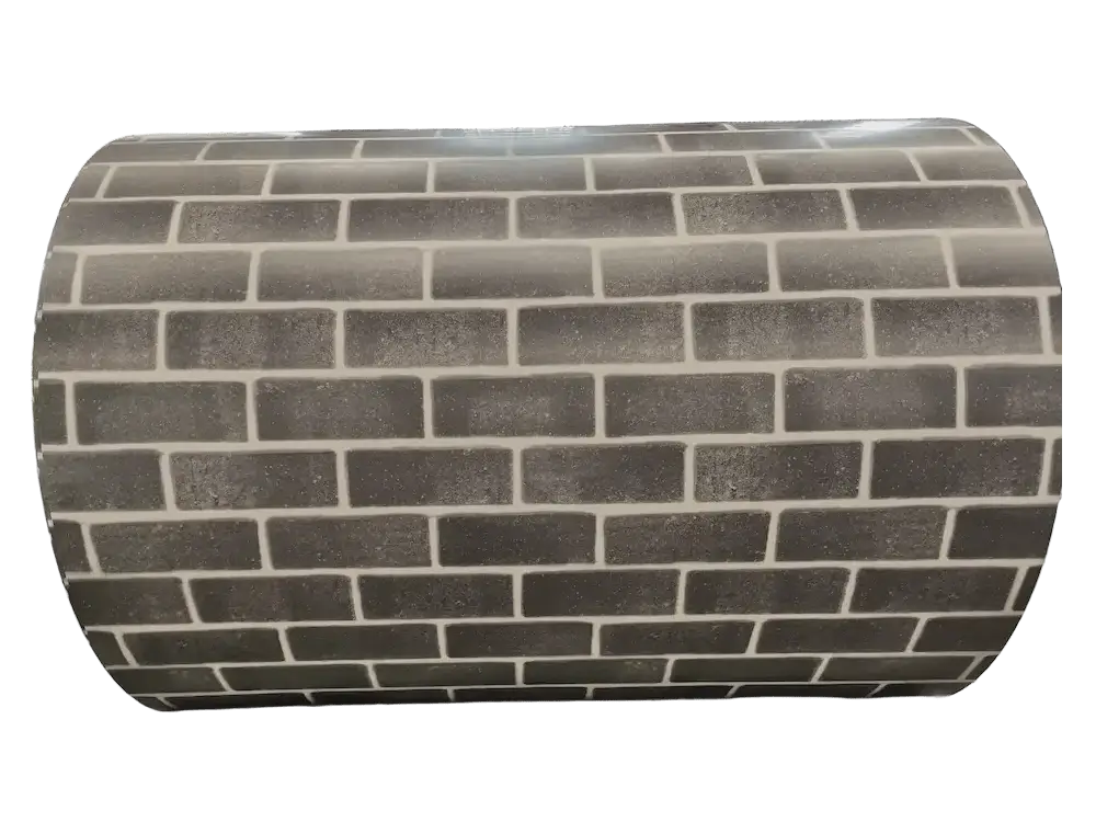 Brick Pattern Painted Metal